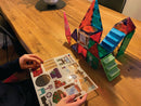 Magna-Tiles House - 28 stk. gennemsigtig m. specialdele. - Billede 1