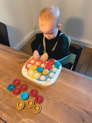 Quercetti Fantacolor Baby Stift mosaik - 100% BIOplast - Fra 1 år - Billede 1