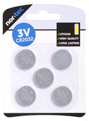 Blisterpakke med 5 stk. Batterier, Knapcelle. - Billede 1