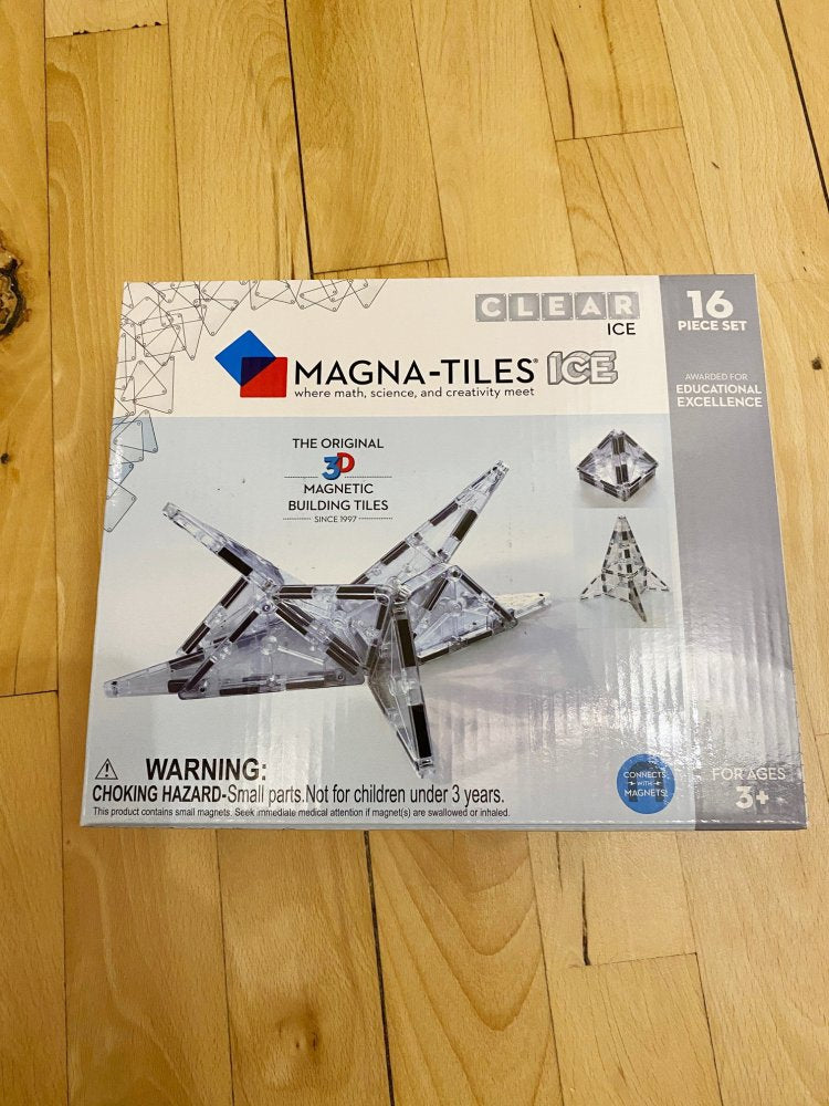 Magna-Tiles Ice - 16 stk. gennemsigtig. - Billede 1
