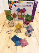 Magna-Tiles Freestyle - 40 dele. gennemsigtig m. takker. - Billede 1