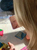 Magna-Tiles Stardust - 15 stk. gennemsigtig m. stjernestøv. - Billede 1