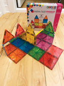 Magna-Tiles Stardust - 15 stk. gennemsigtig m. stjernestøv. - Billede 1