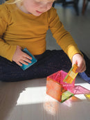 Magna-Tiles Stardust - 15 stk. gennemsigtig m. stjernestøv. - Billede 1