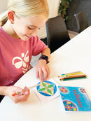 Mandalas Mini-Malebog - Blå Tema - 32 sider - Fra 6 år - Billede 1