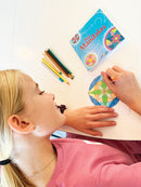 Mandalas Mini-Malebog - Blå Tema - 32 sider - Fra 6 år - Billede 1