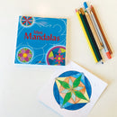 Mandalas Mini-Malebog - Blå Tema - 32 sider - Fra 6 år - Billede 1