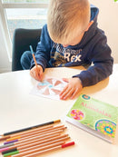 Mandalas Mini-Malebog - Grøn Tema - 32 sider - Fra 6 år - Billede 1