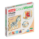 Quercetti træpuslespil - Jungle - 6 dele - Billede 1