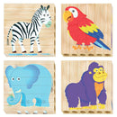 Quercetti træpuslespil - Jungle - 6 dele - Billede 1