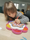 Mandala stift mosaik - 1200 stifter - Ø:5 mm - Quercetti - Fra 5 år. - Billede 1