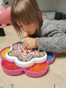 Mandala stift mosaik - 1200 stifter - Ø:5 mm - Quercetti - Fra 5 år. - Billede 1