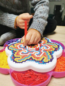 Mandala stift mosaik - 1200 stifter - Ø:5 mm - Quercetti - Fra 5 år. - Billede 1