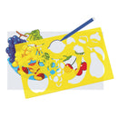 Tegneleg - Tegneskabeloner Frugt & Grønt - Quercetti - Fra 4 år. - Billede 1