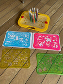 Tegneleg - Tegneskabelonsæt - I Skoven - Quercetti - Fra 3 år. - Billede 1