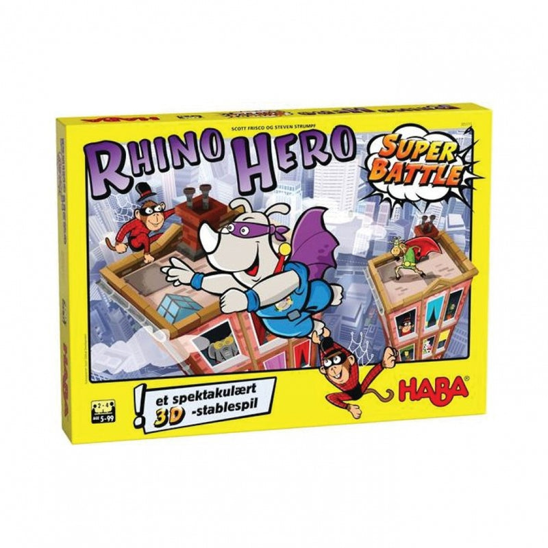 Rhino Hero: Super Battle - Årets Børnespil 2019 - HABA - Fra 5 år. - Billede 1