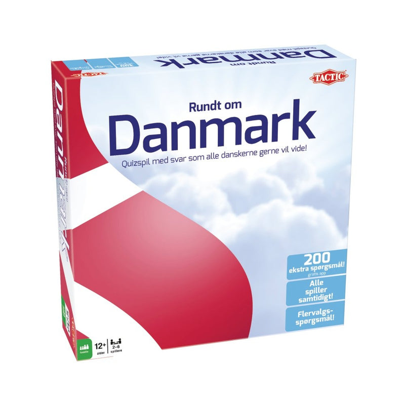 Rundt Om Danmark - Danmark Trivia spillet - Tactic - Fra 12 år. - Billede 1