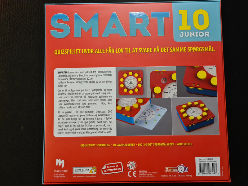Smart 10 Junior quizspil - Games4u - Fra 7 år.