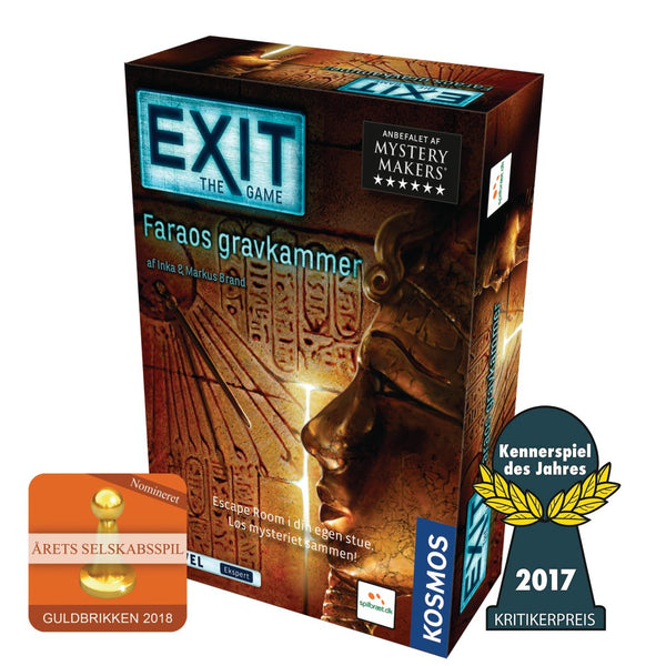 EXIT 3: Faraos Gravkammer - Escape Room spil - Fra 12 år. - Billede 1