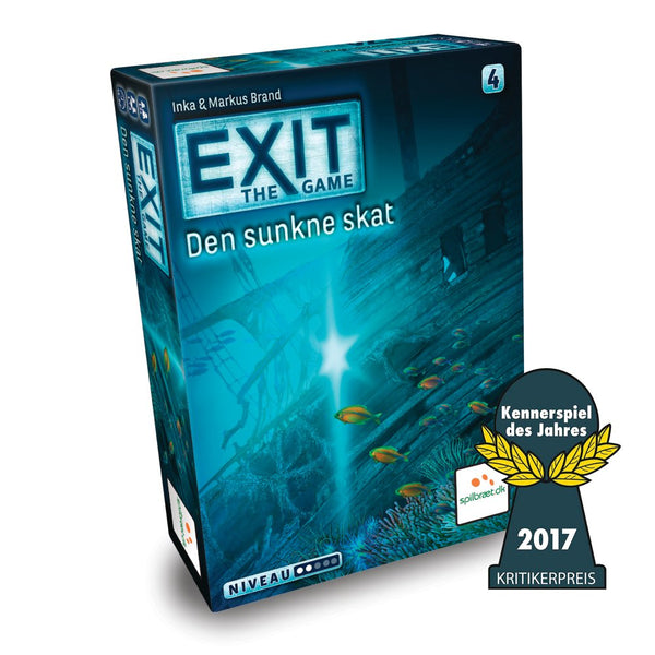 EXIT 4: Den Sunkne Skat - Escape Room spil - Fra 12 år - Billede 1