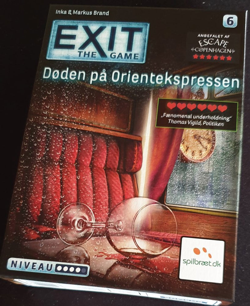 EXIT 6: Døden På Orientekspressen - Escape Room spil - Fra 12 år. - Billede 1