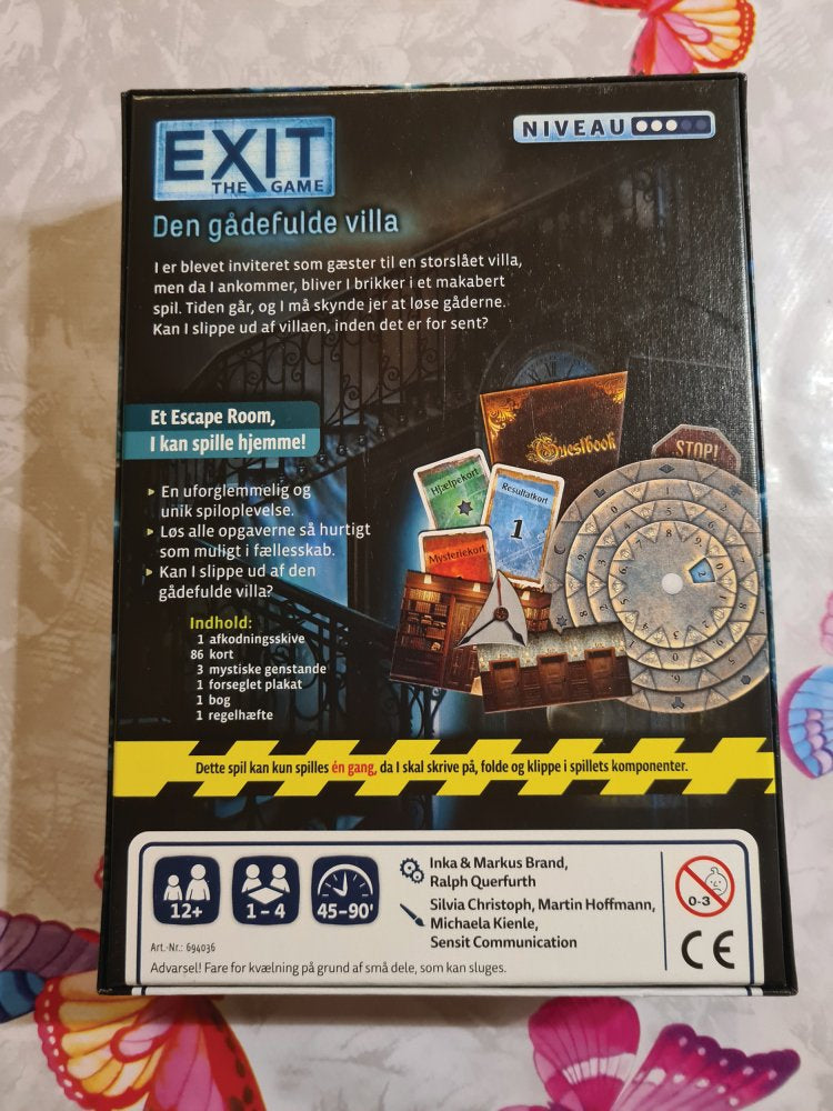 EXIT 7: Den Gådefulde Villa - Escape Room spil - Fra 12 år. - Billede 1