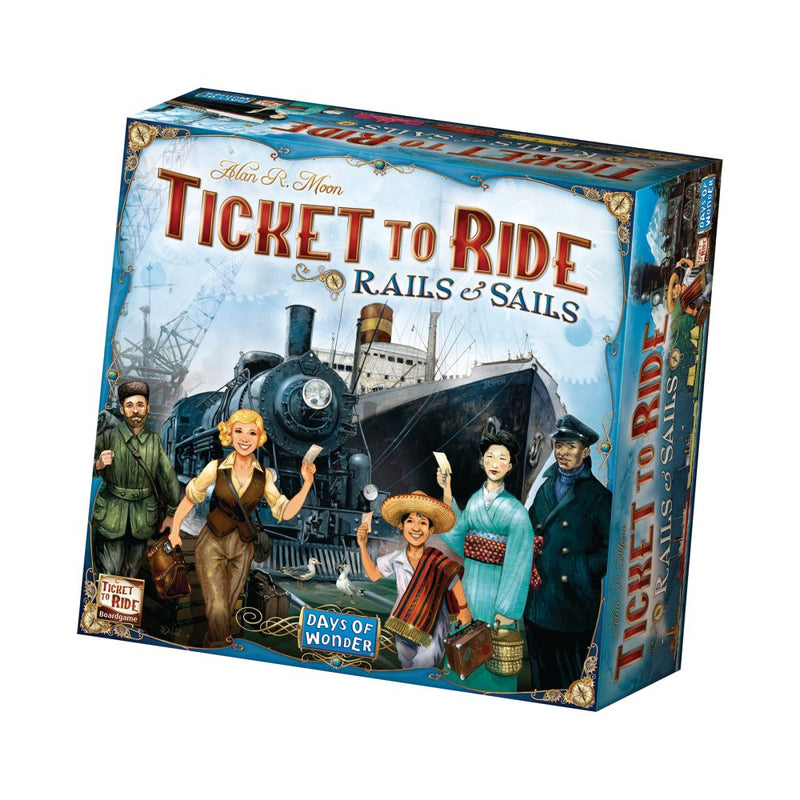 Ticket To Ride: Sails & Rails - Asmodee - Fra 10 år. - Billede 1