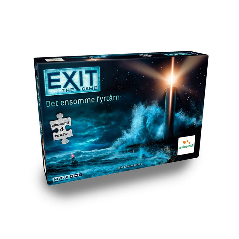 EXIT + PUZZLE 2: Det Ensomme Fyrtårn - Escape Room Puslespil - Fra 12 år. - Billede 1