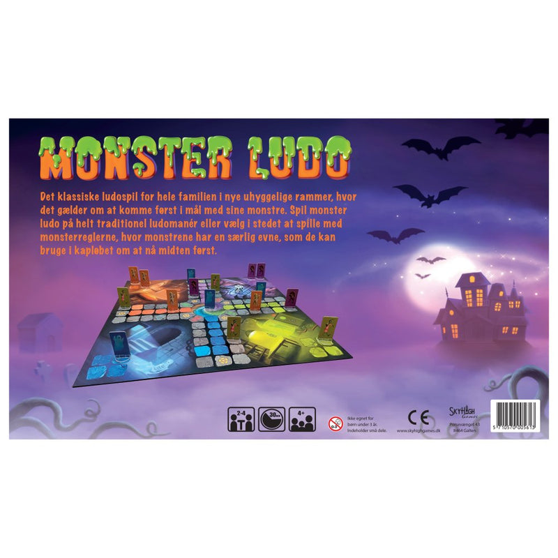 Monster Ludo børnespil - Sky High Games - Fra 4 år. - Billede 1