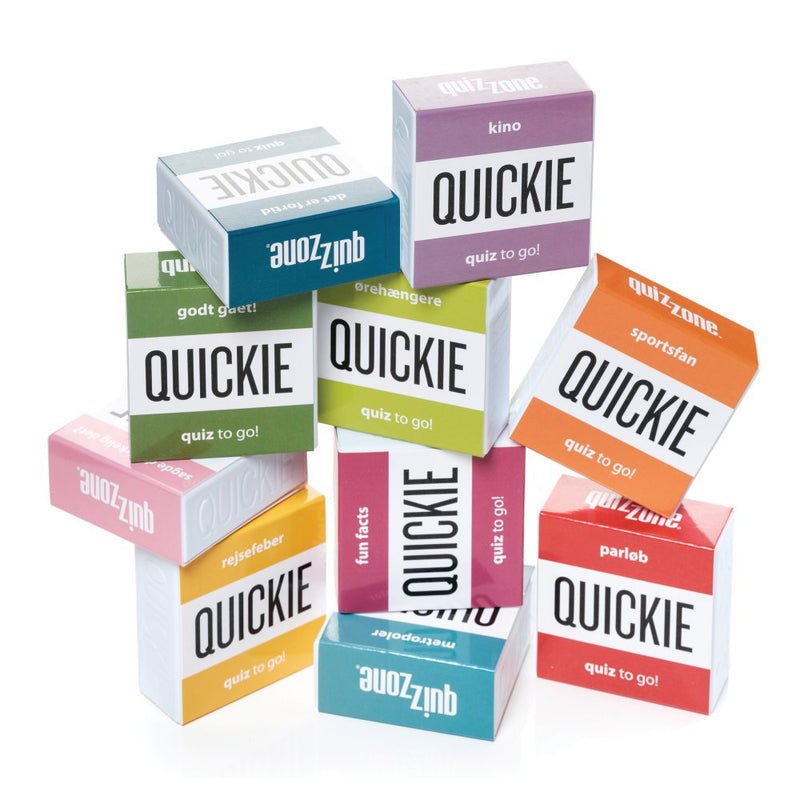 Quickie Quizspil sæt med 10 små quizspil - Sky High Games - Fra 15 år. - Billede 1