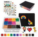 Pix Brix - Dark Colormix - 6000 stk i opbevaringsboks - Fra 5 år - Billede 1