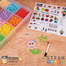 Pix Brix - Light Colormix - 6000 stk i opbevaringsboks - Fra 5 år - Billede 1