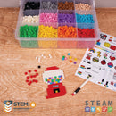 Pix Brix - Medium Colormix - 6000 stk i opbevaringsboks - Fra 5 år - Billede 1