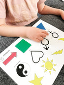 Vask Mig Klog Læringsark til hånd og hårvask - For 0-5 årige - Billede 1