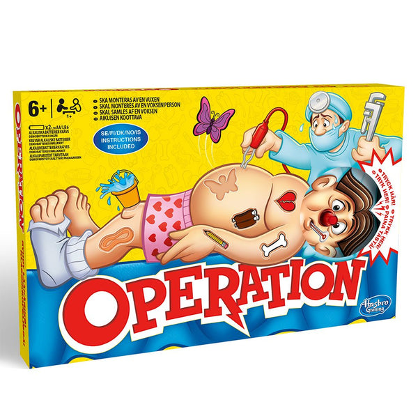 Operation! spillet for 1-6 spillere - Hasbro Gaming - Fra 6 år. - Billede 1