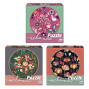 Relax afslappende puslespil - 1 stk - 1000 brikker - Rundt - Billede 1