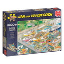 Pappuslespil - Åbn Sluserne - 1000 brikker - Jan van Haasteren. - Billede 1