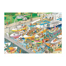 Pappuslespil - Åbn Sluserne - 1000 brikker - Jan van Haasteren. - Billede 1