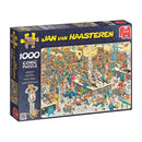 Pappuslespil - Supermarkedskø - 1000 brikker - Jan van Haasteren. - Billede 1