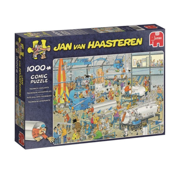 Pappuslespil - Tekniske Vidundere - 1000 brikker - Jan van Haasteren. - Billede 1