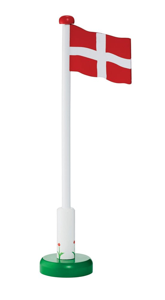 DK Flag i Træ fra KREA - 35 cm. - Billede 1