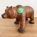 Dyr - Stor Grizzly Bjørn fra Green Rubber Toys - L:28 cm.
