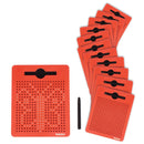 Beleduc Magnetisk Tegnebræt - Rødt Klassesæt med 12 stk - Fra 3 år. - Billede 1