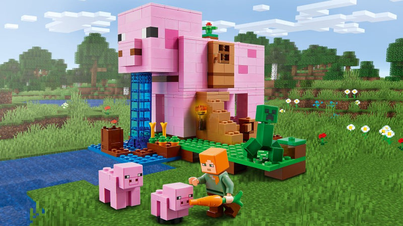 LEGO Minecraft - Grisehuset - 21170 - 490 dele - Billede 1