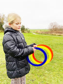 Jonglør Ringe - 5 stk - Forskellige farver - Ø: 32 cm. - Billede 1