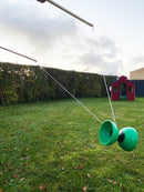 Diabolo (Djævlespil) med styrestave - Ø:10 cm. - Billede 1