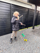 Diabolo (Djævlespil) med styrestave - Ø:10 cm. - Billede 1