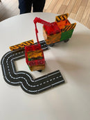 Magna-Tiles Byggeplads med kraner - 32 stk. transparent. - Billede 1