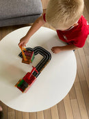 Magna-Tiles Byggeplads med kraner - 32 stk. transparent. - Billede 1