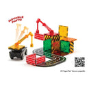 Magna-Tiles Byggeplads med kraner - 32 stk. transparent. - Billede 1